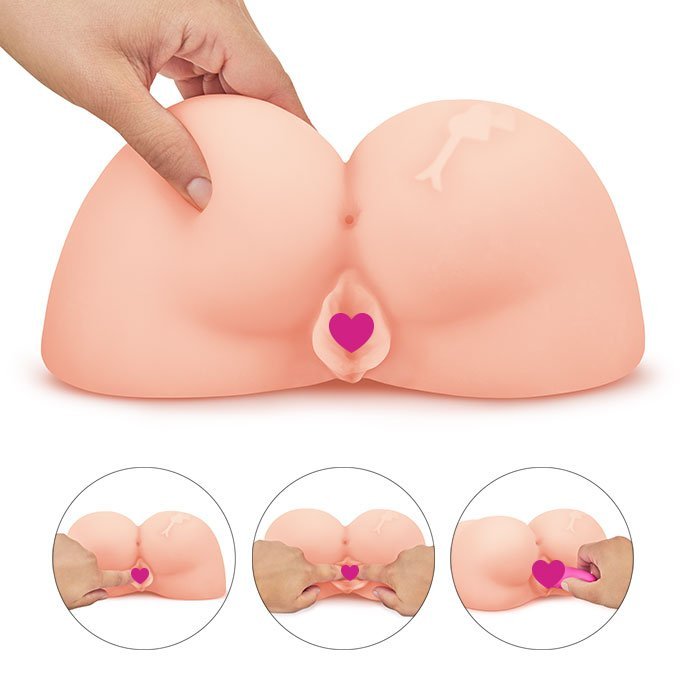 Masturbator mit 2 Öffnungen, 19,5cm - vergleichen und g&uuml;nstig kaufen