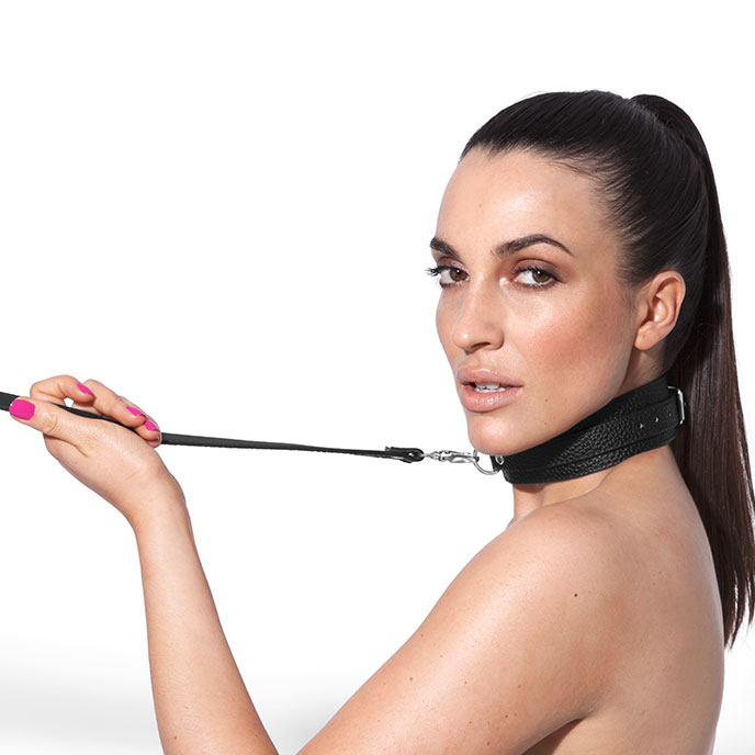 Halsband mit Leine in Leder-Design - vergleichen und g&uuml;nstig kaufen