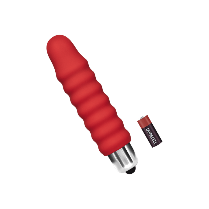 Gerippter Minivibrator aus Silikon, 10cm - vergleichen und günstig kaufen