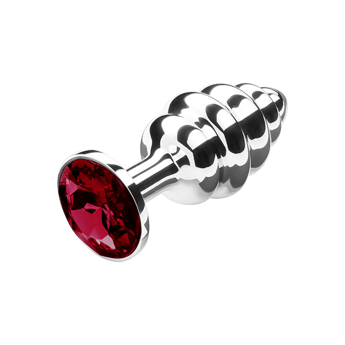 Gerillter Analplug mit Kristall, 7cm - vergleichen und g&uuml;nstig kaufen