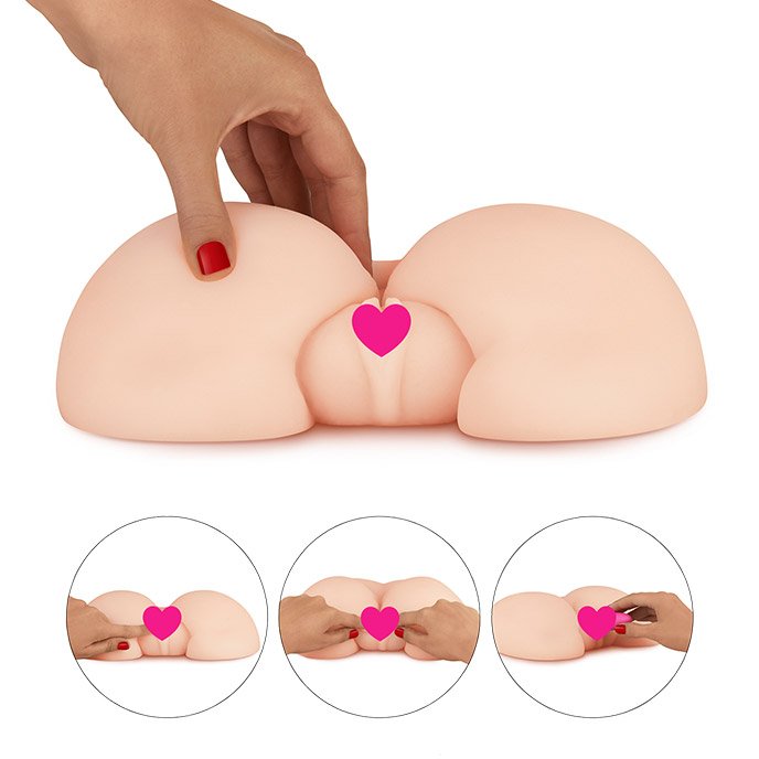 Masturbator mit 2 Öffnungen, 18cm - vergleichen und g&uuml;nstig kaufen
