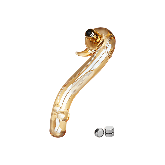 Geschwungener Glasvibrator, 18,5cm - vergleichen und g&uuml;nstig kaufen