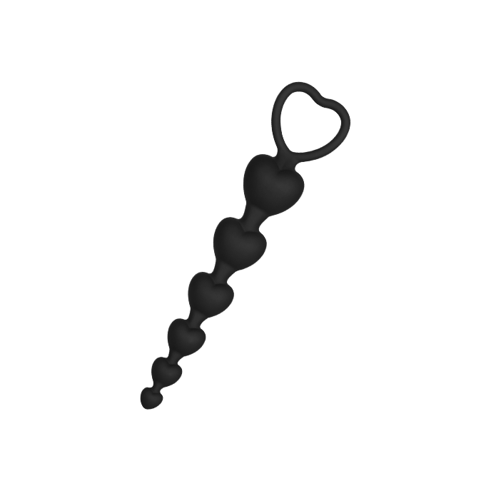 Herz-Analkette aus Silikon, 18,5cm - vergleichen und günstig kaufen