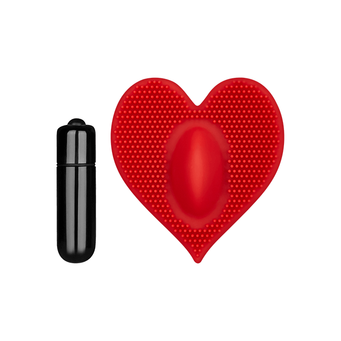 Genopptes VibroHerz aus Silikon, 7,5cm - vergleichen und günstig kaufen