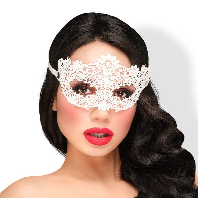 Elegante Maske in weiß - vergleichen und günstig kaufen