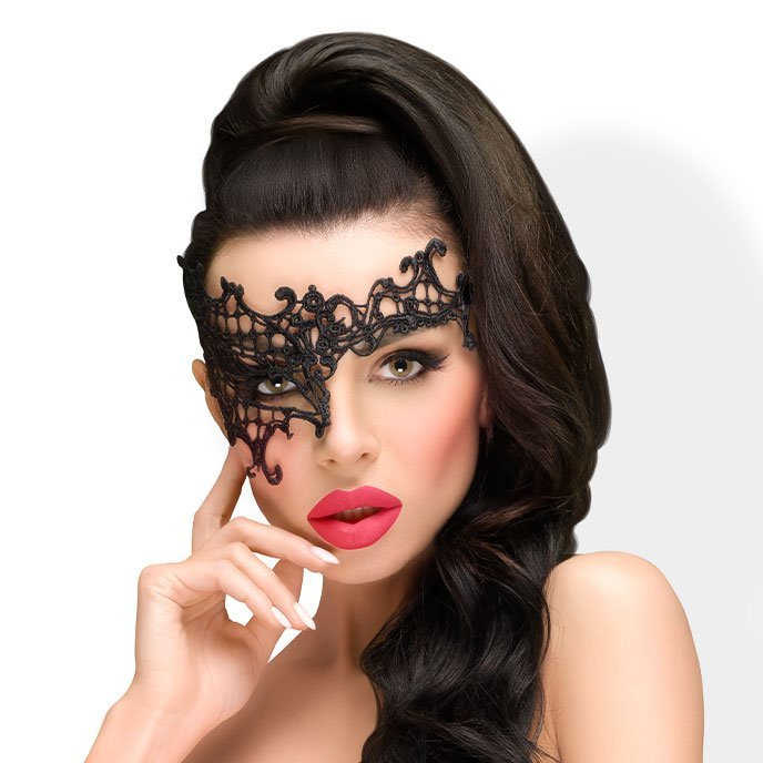 Elegante Maske aus schwarzer Spitze - vergleichen und g&uuml;nstig kaufen