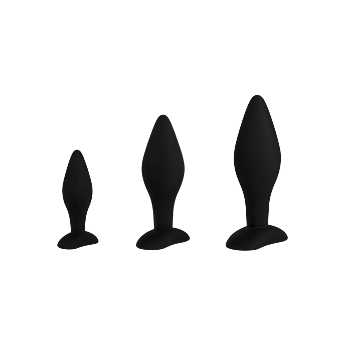 Analplugs aus Silikon, 3Teile, 9,514,5cm - vergleichen und günstig kaufen Analplugs aus Silikon, 3Teile, 9,514,5cm - vergleichen und günstig kaufen