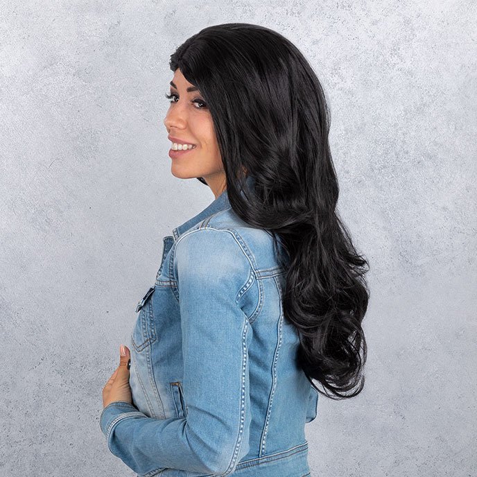 Gewellte Langhaarperücke, schwarz - vergleichen und günstig kaufen Gewellte Langhaarperücke, schwarz - vergleichen und günstig kaufen