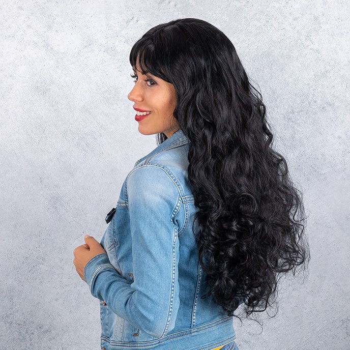 Gestufte Langhaarperücke, schwarz - vergleichen und günstig kaufen Gestufte Langhaarperücke, schwarz - vergleichen und günstig kaufen