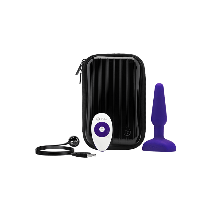 B-Vibe Trio: Vibro-Plug mit Fernbedienung, lila - vergleichen und g&uuml;nstig kaufen