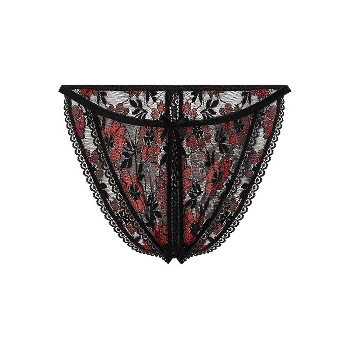 Offener Spitzenslip mit Schleifchen - vergleichen und g&uuml;nstig kaufen