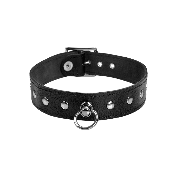 Leder-Halsband mit Flachnieten - vergleichen und g&uuml;nstig kaufen