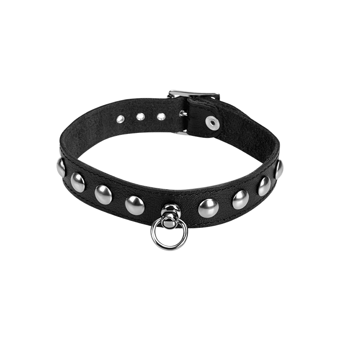 Leder-Halsband mit Rundnieten - vergleichen und g&uuml;nstig kaufen