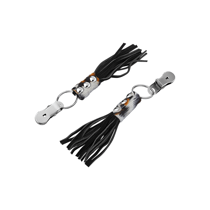 Nippelklemmen mit Leder-Quasten - vergleichen und günstig kaufen Nippelklemmen mit Leder-Quasten - vergleichen und günstig kaufen