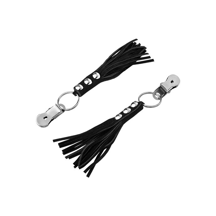 Rimba Nippelklemmen mit Leder-Quasten - vergleichen und günstig kaufen