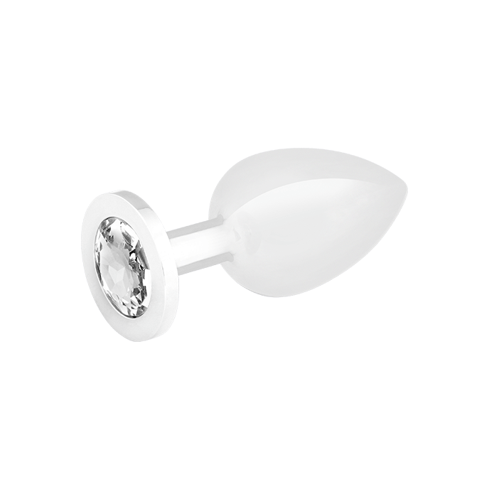 Edelstahl-Dildo mit Kristall, silber, 10cm - vergleichen und günstig kaufen