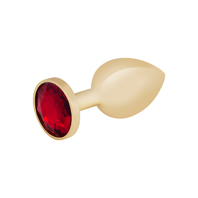 Edelstahl-Dildo mit Kristall, gold, 7,5cm - vergleichen und günstig kaufen