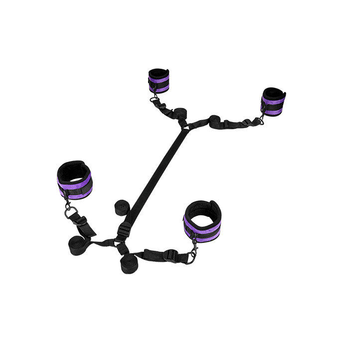 Soft Restraint Set: Bettfessel-Set, schwarz/lila - vergleichen und g&uuml;nstig kaufen