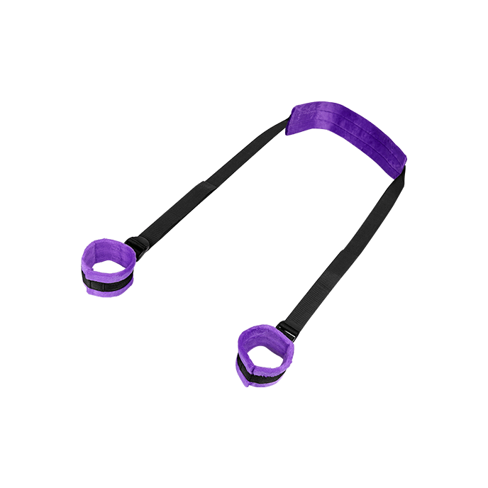 Soft Enhancer Set: Körperfessel mit Fußfesseln, schwarz/lila - vergleichen und g&uuml;nstig kaufen