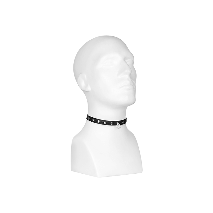 Leder-Halsfessel mit Nieten, schwarz - vergleichen und g&uuml;nstig kaufen