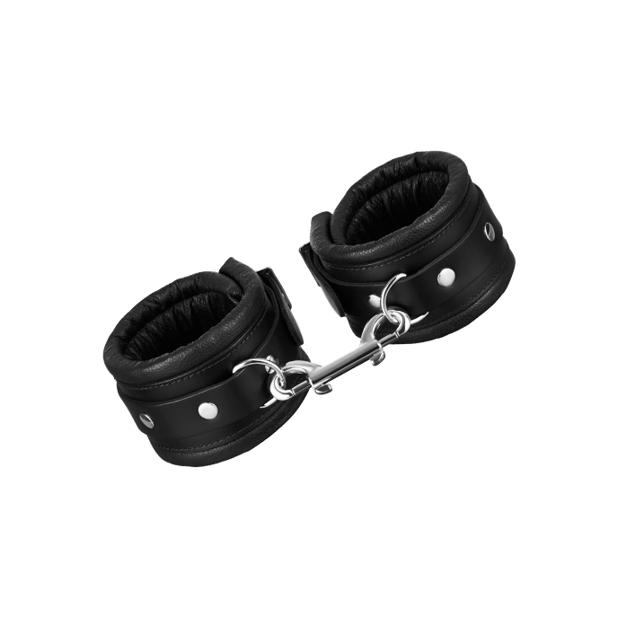 Leder-Fußfesseln gepolstert, schwarz - vergleichen und g&uuml;nstig kaufen