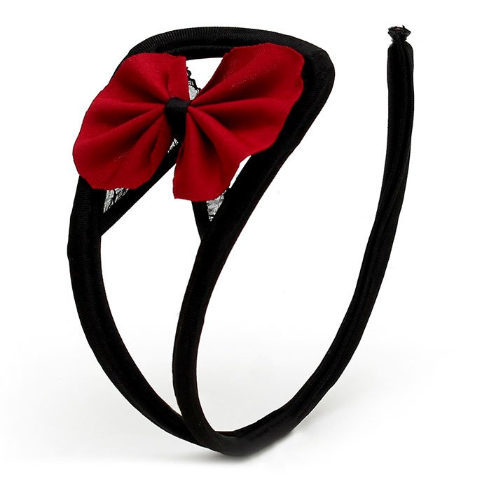 Ouvert-C-String, schwarz/rot - vergleichen und g&uuml;nstig kaufen