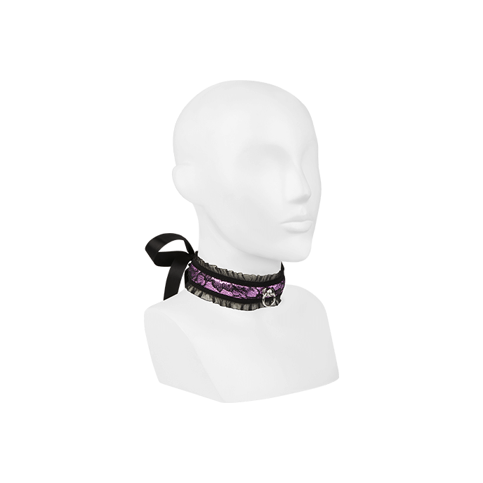 Softbondage Halsband, lila/schwarz - vergleichen und günstig kaufen Softbondage Halsband, lila/schwarz - vergleichen und günstig kaufen