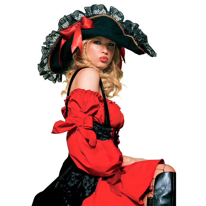 Leg Avenue Piraten-Hut mit breiter Spitzenkrempe - vergleichen und g&uuml;nstig kaufen