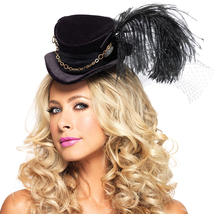 Leg Avenue Samt-Zylinder mit Kette - vergleichen und g&uuml;nstig kaufen