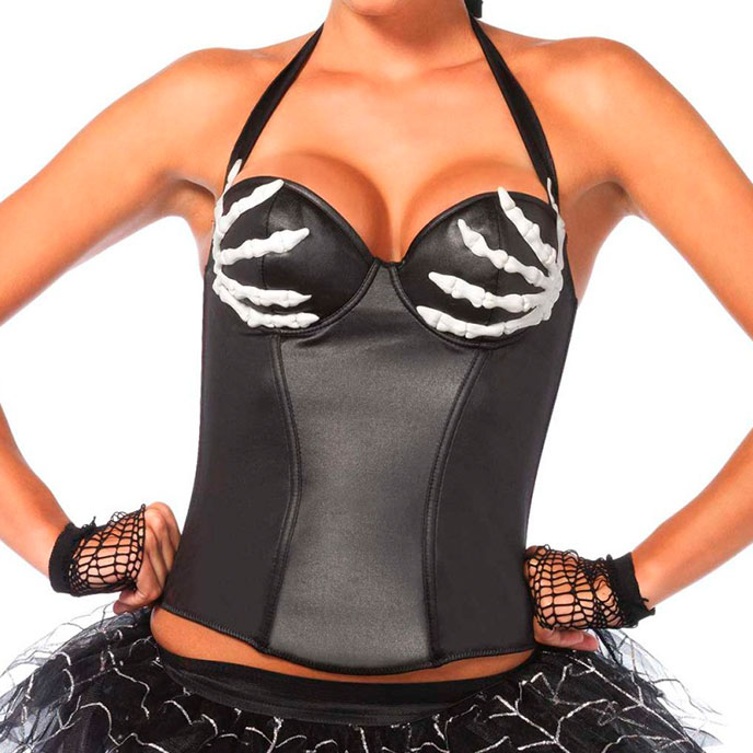 Leg Avenue Korsage in Knochenhand-Design - vergleichen und günstig kaufen Leg Avenue Korsage in Knochenhand-Design - vergleichen und günstig kaufen