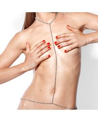 Körperkette aus Strass, Silber - vergleichen und g&uuml;nstig kaufen