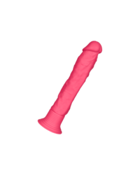 Fein geaderter Silikon Vibrator, 19cm