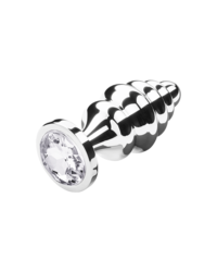 Gerillter Analplug mit Kristall, 8cm - vergleichen und günstig kaufen