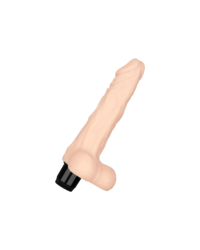 Stufenloser Vibrator mit Hoden, 19,5cm - vergleichen und g&uuml;nstig kaufen