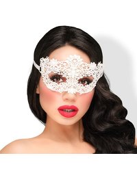 Elegante Maske in weiß