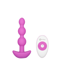 B-Vibe Triplet: Vibro-Analplug, fuchsia