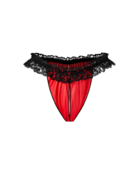 Freizügiger Ouvert-Slip mit Spitzensaum - vergleichen und g&uuml;nstig kaufen