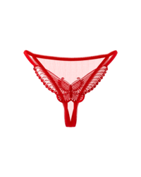 Ouvert-Tanga: Schmetterling, rot