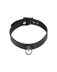 Schmales Leder-Halsband mit O-Ring - vergleichen und g&uuml;nstig kaufen