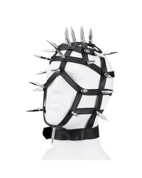 Lederriemen-Maske mit langen Nieten - vergleichen und günstig kaufen