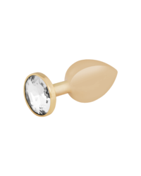 Edelstahl-Dildo mit Kristall, gold, 7,5cm - vergleichen und günstig kaufen