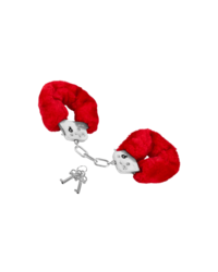 Plüsch-Handschellen, rot