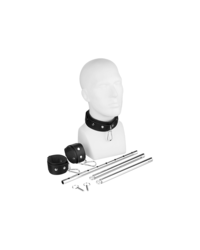 Leder-Hals-Handfessel mit Spreizstange