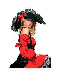 Leg Avenue Piraten-Hut mit breiter Spitzenkrempe - vergleichen und g&uuml;nstig kaufen