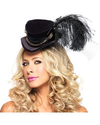 Leg Avenue Samt-Zylinder mit Kette - vergleichen und g&uuml;nstig kaufen