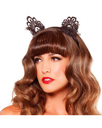 Leg Avenue Spitzen-Haarreif mit Öhrchen - vergleichen und g&uuml;nstig kaufen