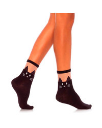 Leg Avenue Verspielte Söckchen mit Katzenmotiv - vergleichen und g&uuml;nstig kaufen