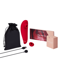 Womanizer Premium: Klitorisstimulator, rot/gold