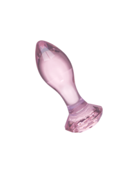 Icicles No 79: Glas-Analplug, rosa