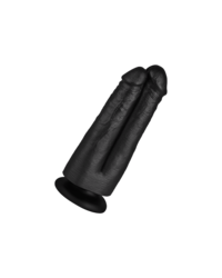 King Cock 7?? Two Cocks One Hole: Doppeldildo, schwarz
